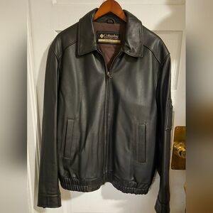 Columbia Black Leather Performance Jacket
